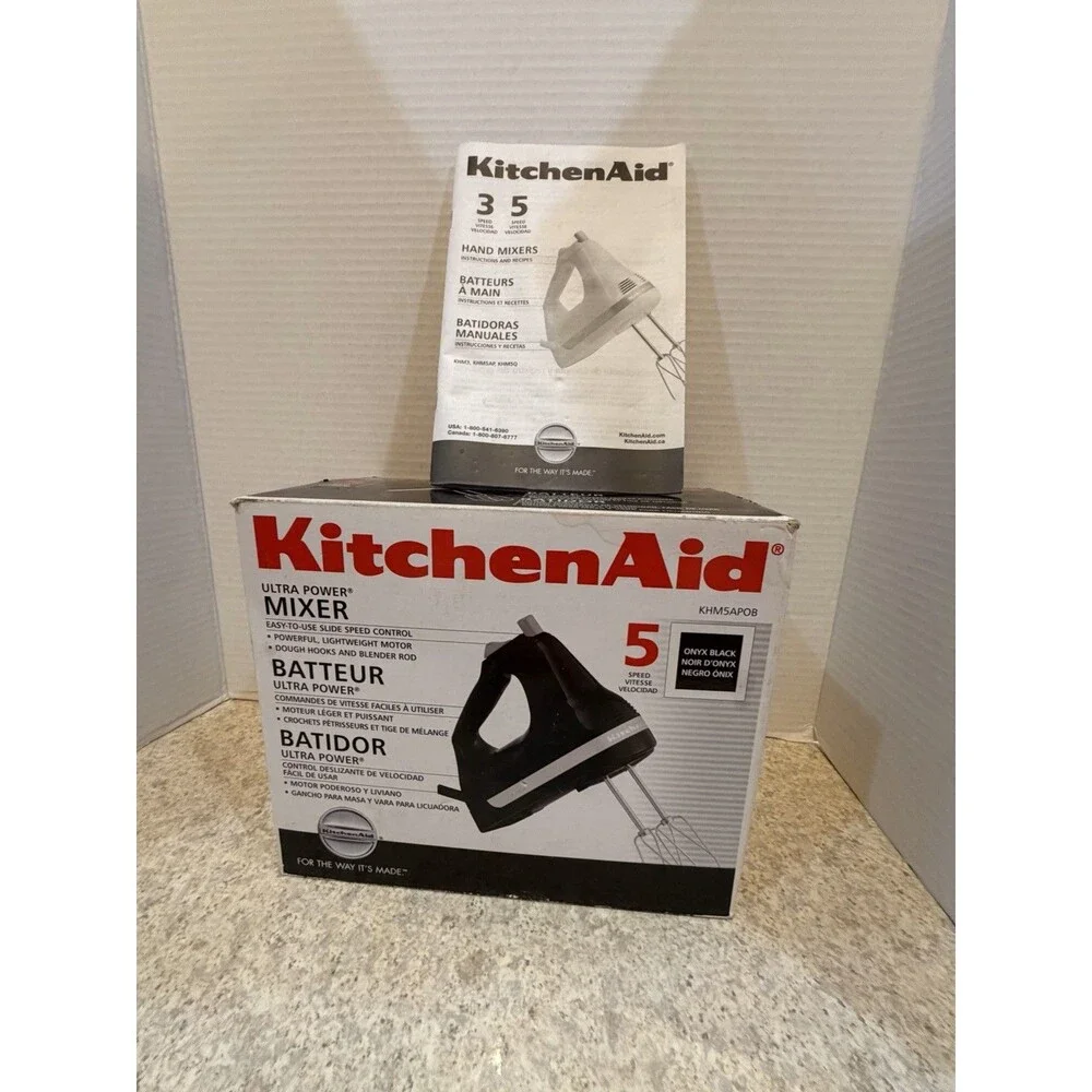 KITCHENAID KHM5AP 5 SPEED ULTRA POWER MIXER BLACK tested with attachments